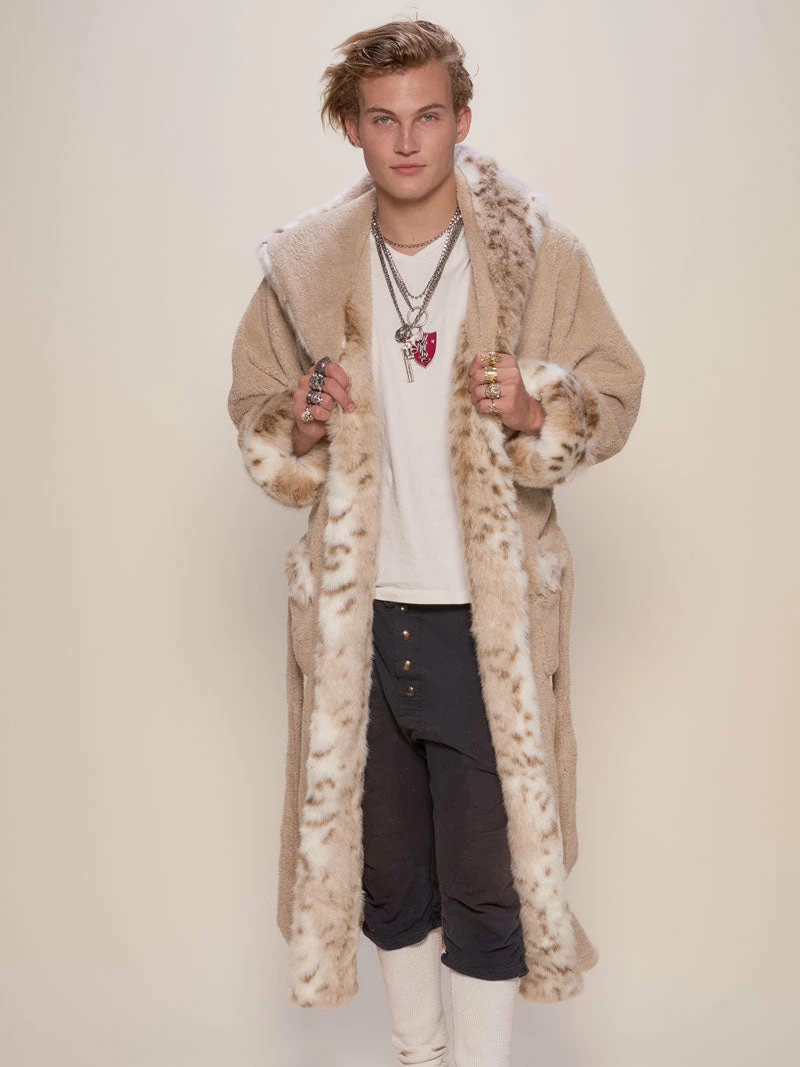 SpiritHoods LLC Snow Leopard Classic Faux Fur Robe | Men's COMING SOON 3 SpiritHoods LLC Snow Leopard Classic Faux Fur Robe | Men's COMING SOON