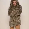 SpiritHoods LLC FESTIVAL SALE Forest Leopard Luxe Classic Faux Fur Coat | Men's