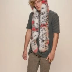 SpiritHoods LLC Strawberry Leopard Collector Edition Faux Fur Hood | Men's