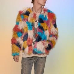 SpiritHoods Sales Shop 38 SpiritHoods Butterfly Faux Fur Bomber Jacket | Men's COMING SOON