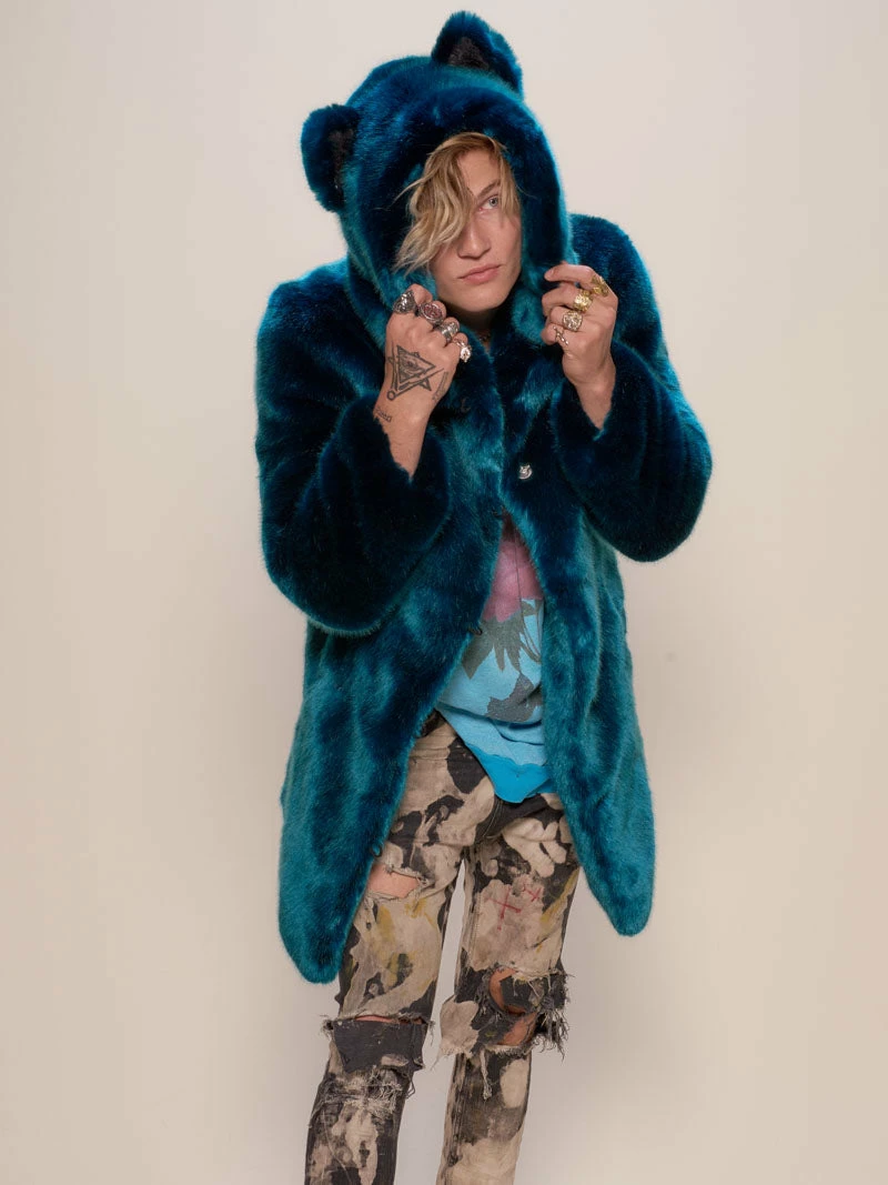 SpiritHoods LLC Royal Wolf Luxe Classic Faux Fur Coat | Men's NIGHT TIME STYLE 4 SpiritHoods LLC Royal Wolf Luxe Classic Faux Fur Coat | Men's NIGHT TIME STYLE