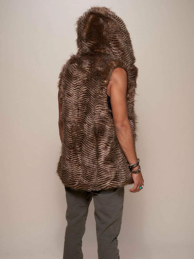 SpiritHoods LLC DAY TIME STYLE Nighthawk Hooded Faux Fur Vest | Men's 2 SpiritHoods LLC DAY TIME STYLE Nighthawk Hooded Faux Fur Vest | Men's