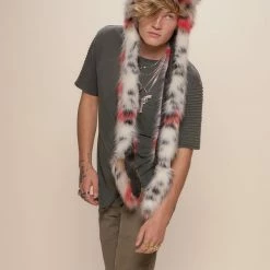 SpiritHoods LLC Strawberry Leopard Collector Edition Faux Fur Hood | Men's