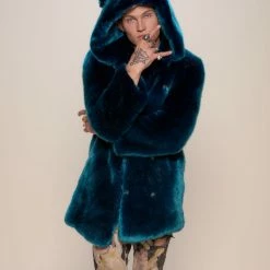 SpiritHoods LLC Royal Wolf Luxe Classic Faux Fur Coat | Men's NIGHT TIME STYLE 12 SpiritHoods LLC Royal Wolf Luxe Classic Faux Fur Coat | Men's NIGHT TIME STYLE