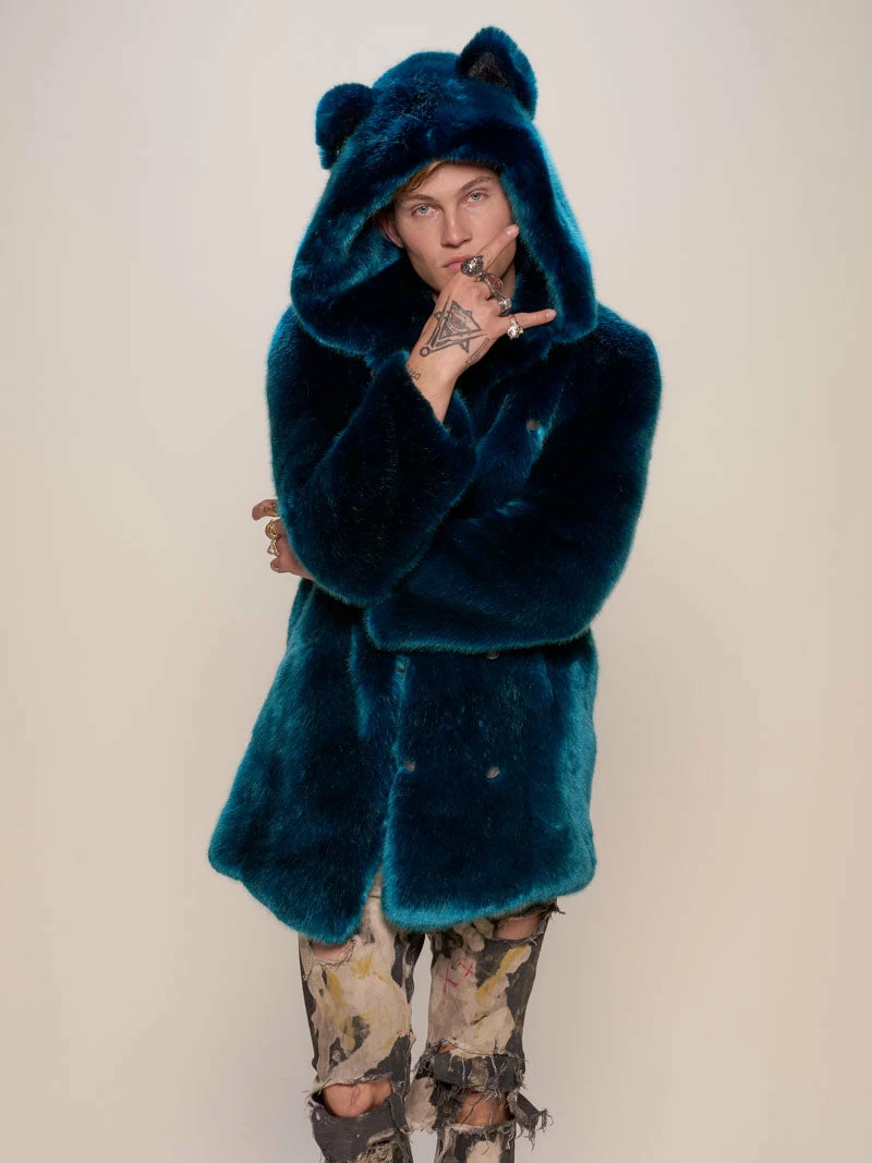 SpiritHoods LLC Royal Wolf Luxe Classic Faux Fur Coat | Men's NIGHT TIME STYLE 6 SpiritHoods LLC Royal Wolf Luxe Classic Faux Fur Coat | Men's NIGHT TIME STYLE