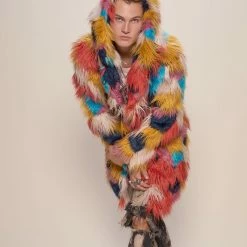 SpiritHoods LLC Butterfly Hooded Faux Fur Coat | Men's NIGHT TIME STYLE 13 SpiritHoods LLC Butterfly Hooded Faux Fur Coat | Men's NIGHT TIME STYLE