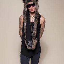 SpiritHoods LLC MENS Dire Wolf Faux Fur Hood | Men's