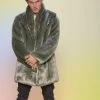 SpiritHoods LLC FESTIVAL SALE Hummingbird Luxe Collared Faux Fur Coat | Men's