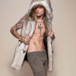 SpiritHoods LLC Alaskan Hawk Hooded Faux Fur Vest | Men's DAY TIME STYLE