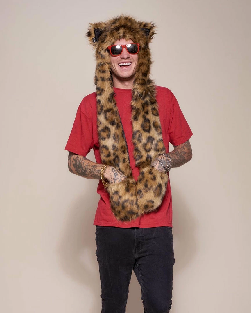 SpiritHoods LLC DAY TIME STYLE Javan Leopard Faux Fur Hood | Men's 1 SpiritHoods LLC DAY TIME STYLE Javan Leopard Faux Fur Hood | Men's
