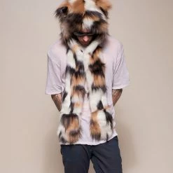 SpiritHoods LLC Manx Cat Collector Edition Faux Fur Hood | Men's DAY TIME STYLE