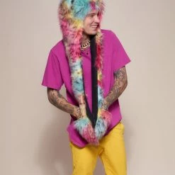 SpiritHoods LLC MENS Oaxaca Jaguar Collector Edition Faux Fur Hood | Men's