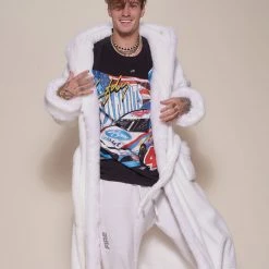 SpiritHoods Arctic Wolf Classic Faux Fur Robe | Men's MENS