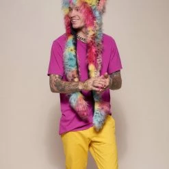 SpiritHoods LLC MENS Oaxaca Jaguar Collector Edition Faux Fur Hood | Men's