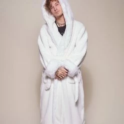 SpiritHoods Arctic Wolf Classic Faux Fur Robe | Men's MENS