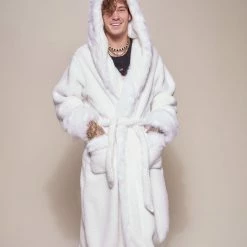 SpiritHoods Arctic Wolf Classic Faux Fur Robe | Men's MENS