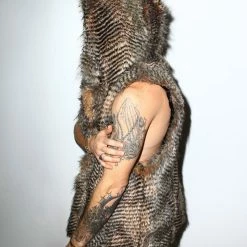 SpiritHoods LLC DAY TIME STYLE Nighthawk Hooded Faux Fur Vest | Men's 13 SpiritHoods LLC DAY TIME STYLE Nighthawk Hooded Faux Fur Vest | Men's