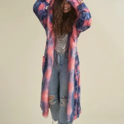 SpiritHoods LLC Peach Sorbet Kitten Classic Faux Fur Style Robe | Women's