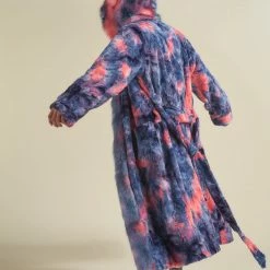 SpiritHoods LLC Peach Sorbet Cat Classic Faux Fur Style Robe | Men's NEW