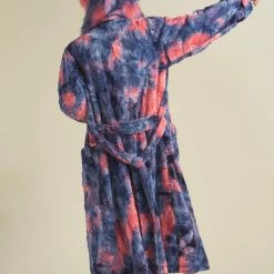 SpiritHoods LLC Peach Sorbet Cat Classic Faux Fur Style Robe | Men's NEW