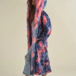 SpiritHoods LLC Peach Sorbet Kitten Classic Faux Fur Style Robe | Women's