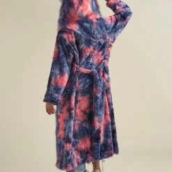 SpiritHoods LLC Peach Sorbet Kitten Classic Faux Fur Style Robe | Women's