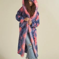 SpiritHoods LLC Peach Sorbet Kitten Classic Faux Fur Style Robe | Women's