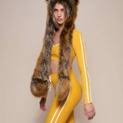 SpiritHoods LLC Red Wolf Faux Fur Hood | Women's WOMENS