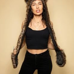 SpiritHoods Savannah Cat Collector Edition Faux Fur Hood DAY TIME STYLE