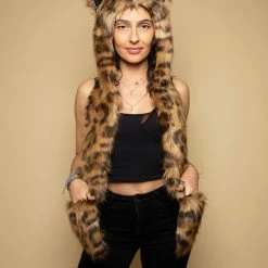 SpiritHoods LLC Javan Leopard Faux Fur Hood | Women's