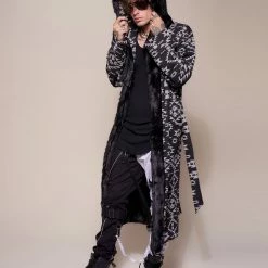 SpiritHoods LLC Santa Fe Wolf Classic Faux Fur Style Robe | Men's NIGHT TIME STYLE