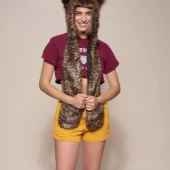 SpiritHoods Savannah Cat Collector Edition Faux Fur Hood DAY TIME STYLE