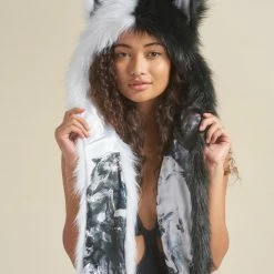 SpiritHoods LLC Artist Edition Lora Zombie The One You Feed Wolf Faux Fur Hood | Women's
