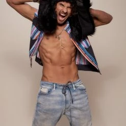 SpiritHoods LLC MENS Black Wolf Faux Fur Hood | Men's