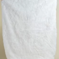 SpiritHoods LLC Artist Edition Lora Zombie The One You Feed White Wolf Faux Fur Throw