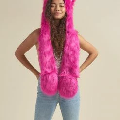 SpiritHoods LLC Lipstick Wolf Collector Edition Faux Fur Hood | Women's 20 SpiritHoods LLC Lipstick Wolf Collector Edition Faux Fur Hood | Women's