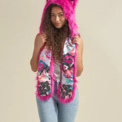 SpiritHoods LLC Lipstick Wolf Collector Edition Faux Fur Hood | Women's