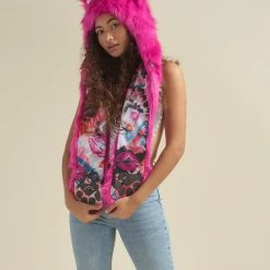 SpiritHoods LLC Lipstick Wolf Collector Edition Faux Fur Hood | Women's 18 SpiritHoods LLC Lipstick Wolf Collector Edition Faux Fur Hood | Women's