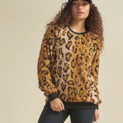 SpiritHoods LLC Cheetah ULTRA SOFT Faux Fur Sweater | Women's NEW