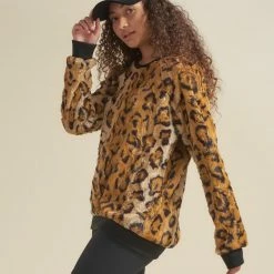 SpiritHoods LLC Cheetah ULTRA SOFT Faux Fur Sweater | Women's NEW