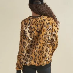 SpiritHoods LLC Cheetah ULTRA SOFT Faux Fur Sweater | Women's NEW