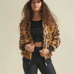 SpiritHoods LLC NEW Cheetah ULTRA SOFT Faux Fur Bomber Jacket | Women's 13 SpiritHoods LLC NEW Cheetah ULTRA SOFT Faux Fur Bomber Jacket | Women's