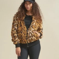 SpiritHoods LLC NEW Cheetah ULTRA SOFT Faux Fur Bomber Jacket | Women's 14 SpiritHoods LLC NEW Cheetah ULTRA SOFT Faux Fur Bomber Jacket | Women's