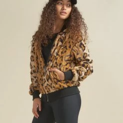SpiritHoods LLC NEW Cheetah ULTRA SOFT Faux Fur Bomber Jacket | Women's 16 SpiritHoods LLC NEW Cheetah ULTRA SOFT Faux Fur Bomber Jacket | Women's