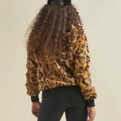SpiritHoods LLC NEW Cheetah ULTRA SOFT Faux Fur Bomber Jacket | Women's 11 SpiritHoods LLC NEW Cheetah ULTRA SOFT Faux Fur Bomber Jacket | Women's