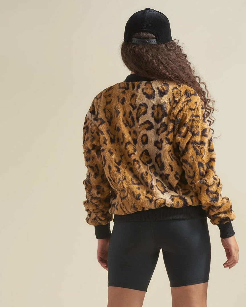 SpiritHoods LLC NEW Cheetah ULTRA SOFT Faux Fur Bomber Jacket | Women's 9 SpiritHoods LLC NEW Cheetah ULTRA SOFT Faux Fur Bomber Jacket | Women's