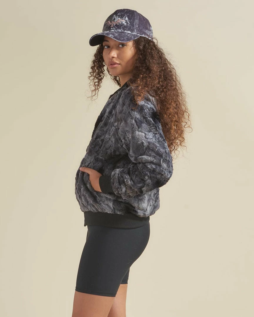 SpiritHoods LLC Shark ULTRA SOFT Faux Fur Bomber Jacket | Women's 10 SpiritHoods LLC Shark ULTRA SOFT Faux Fur Bomber Jacket | Women's