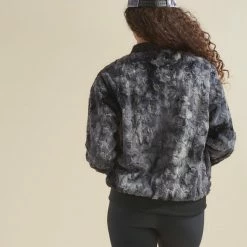 SpiritHoods LLC Shark ULTRA SOFT Faux Fur Bomber Jacket | Women's 18 SpiritHoods LLC Shark ULTRA SOFT Faux Fur Bomber Jacket | Women's