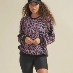 SpiritHoods LLC NEW Lavender Leopard ULTRA SOFT Faux Fur Sweater | Women's