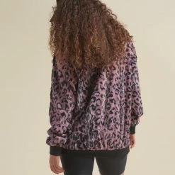 SpiritHoods LLC NEW Lavender Leopard ULTRA SOFT Faux Fur Sweater | Women's